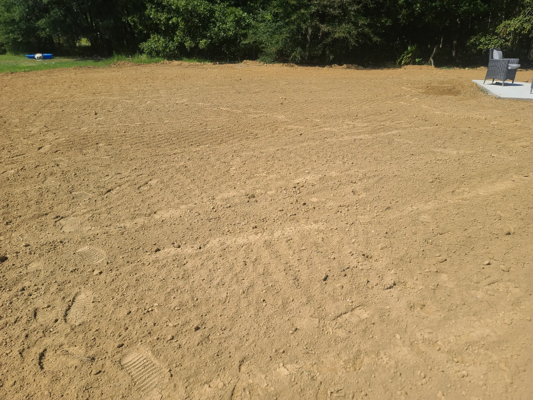 Cleared property near Bell Buckle, Tennessee