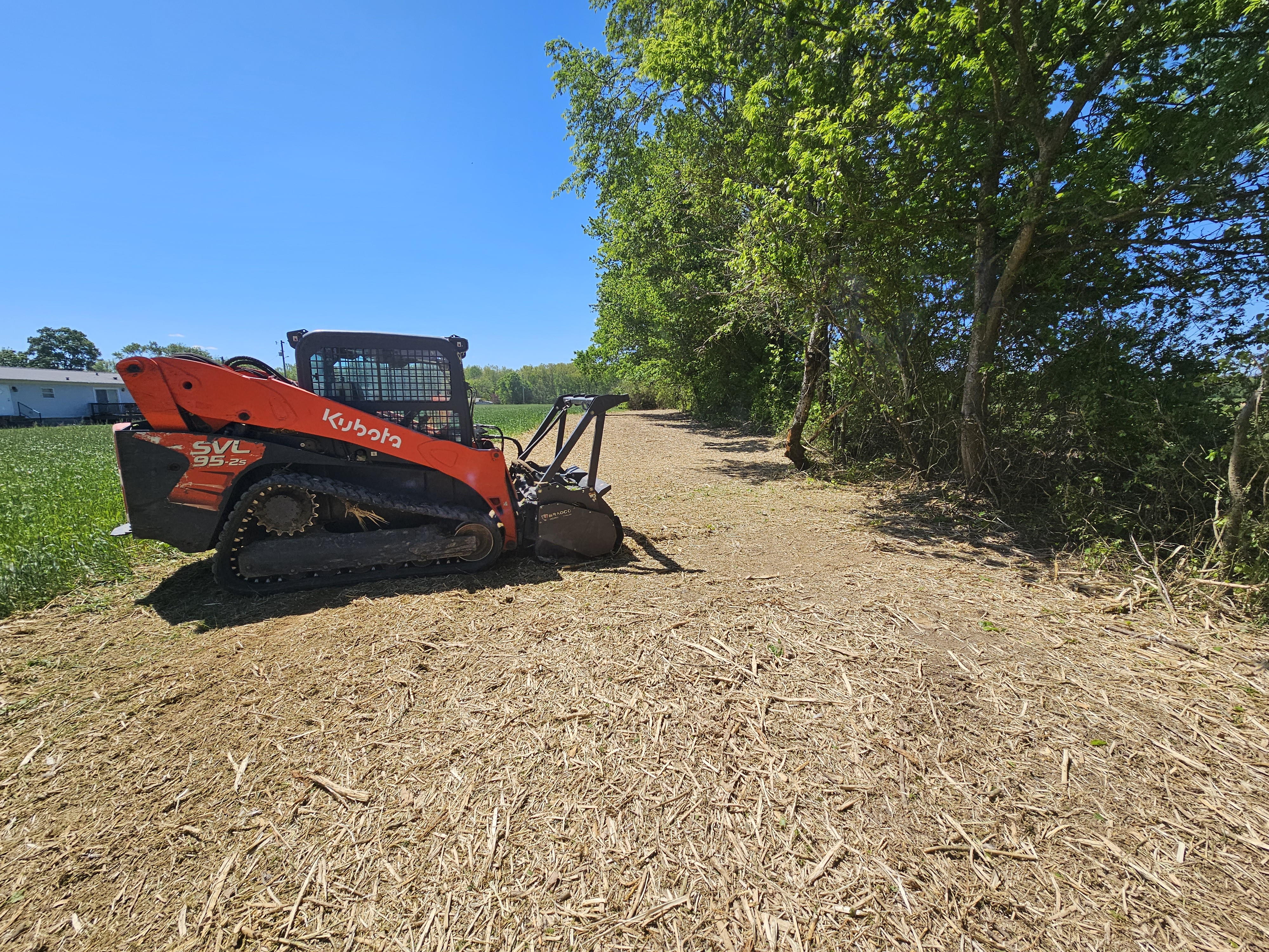 Land clearing near Smyrna, Tennessee