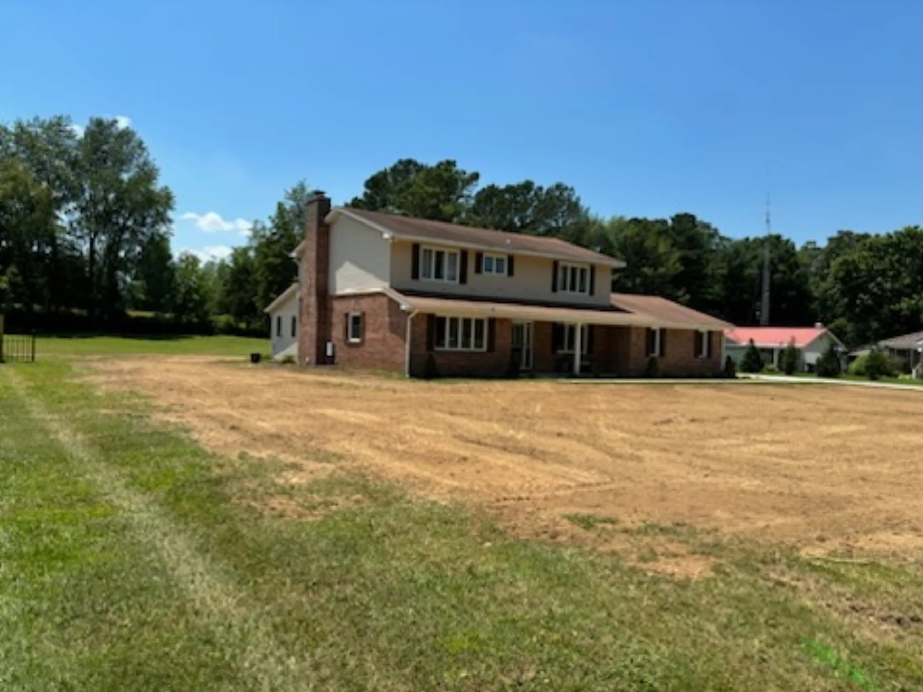 Utility trenching project in Manchester, Tennessee