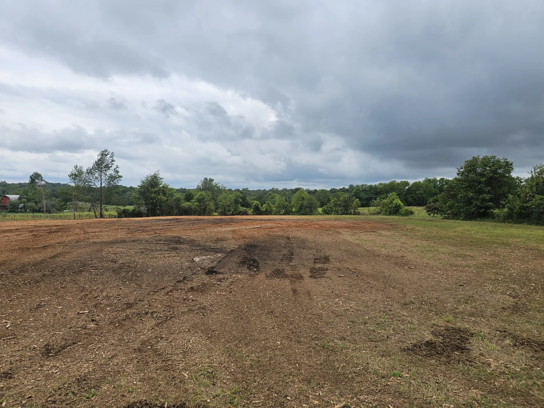 Stamped concrete patio finish by S and S Excavation