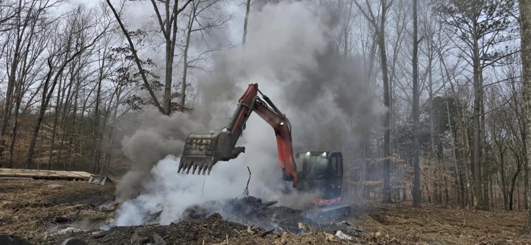 Land clearing near Beechgrove, Tennessee