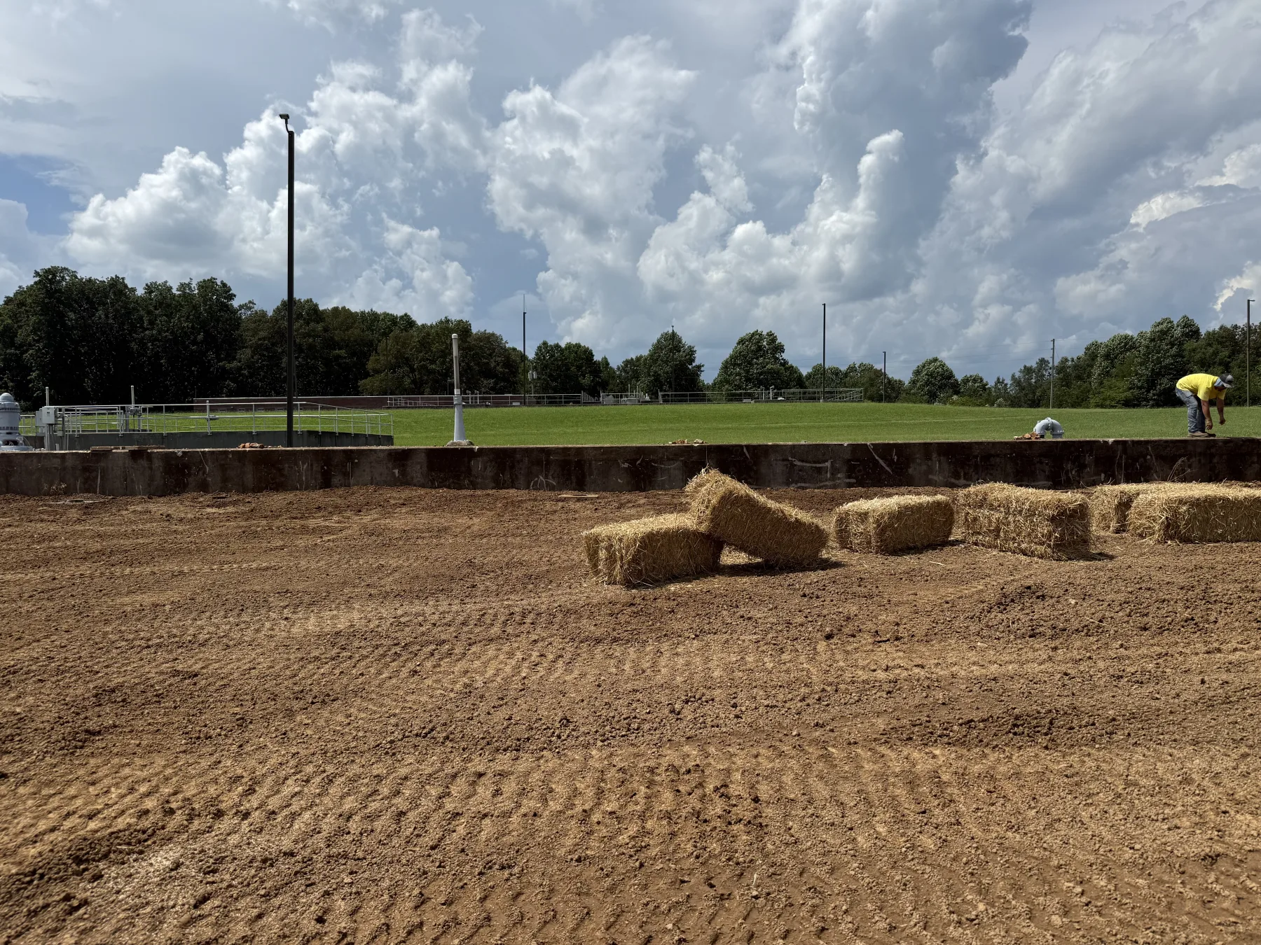 Excavation work on agricultural property