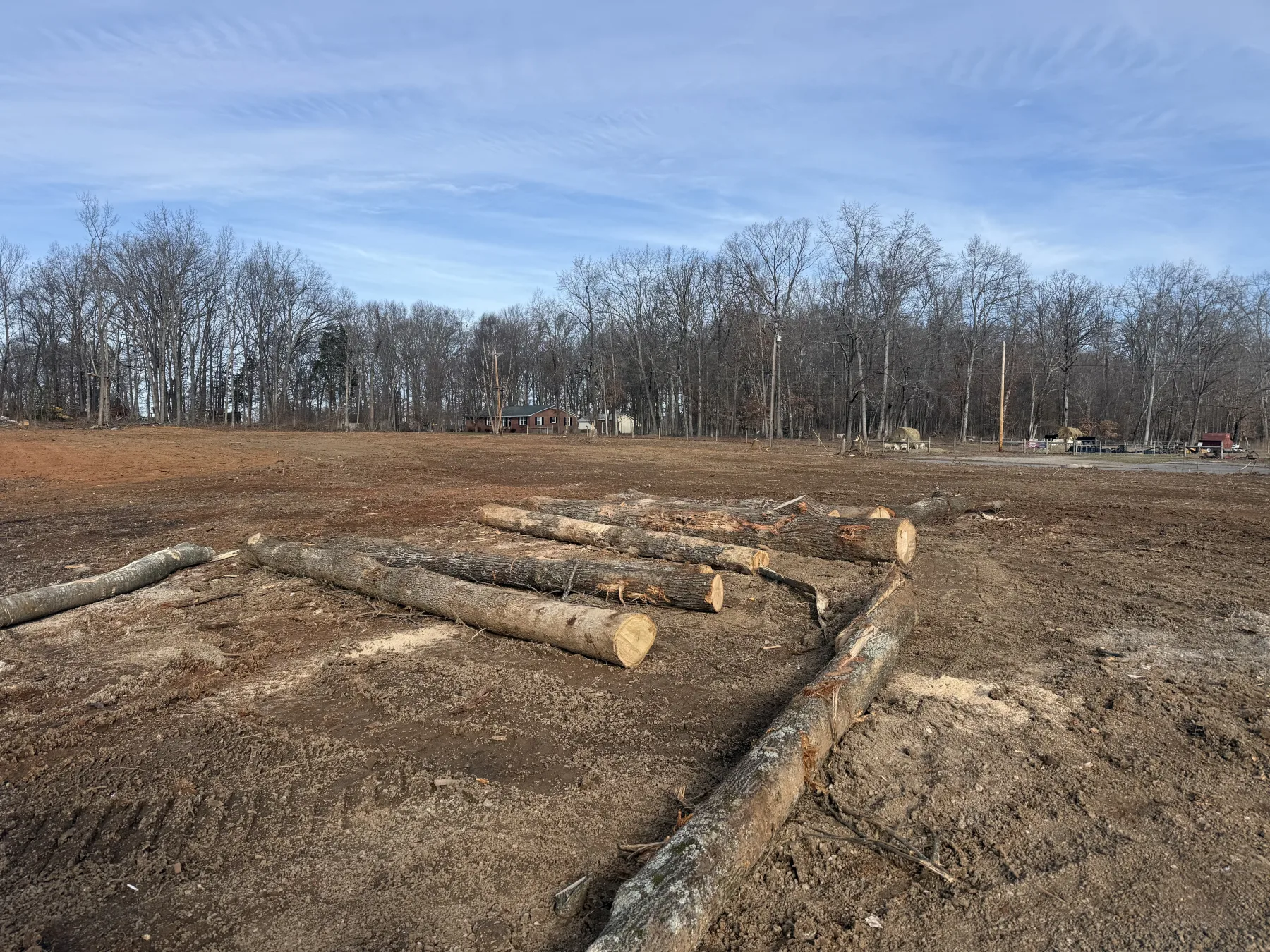 Rural land clearing in Cannon County, TN