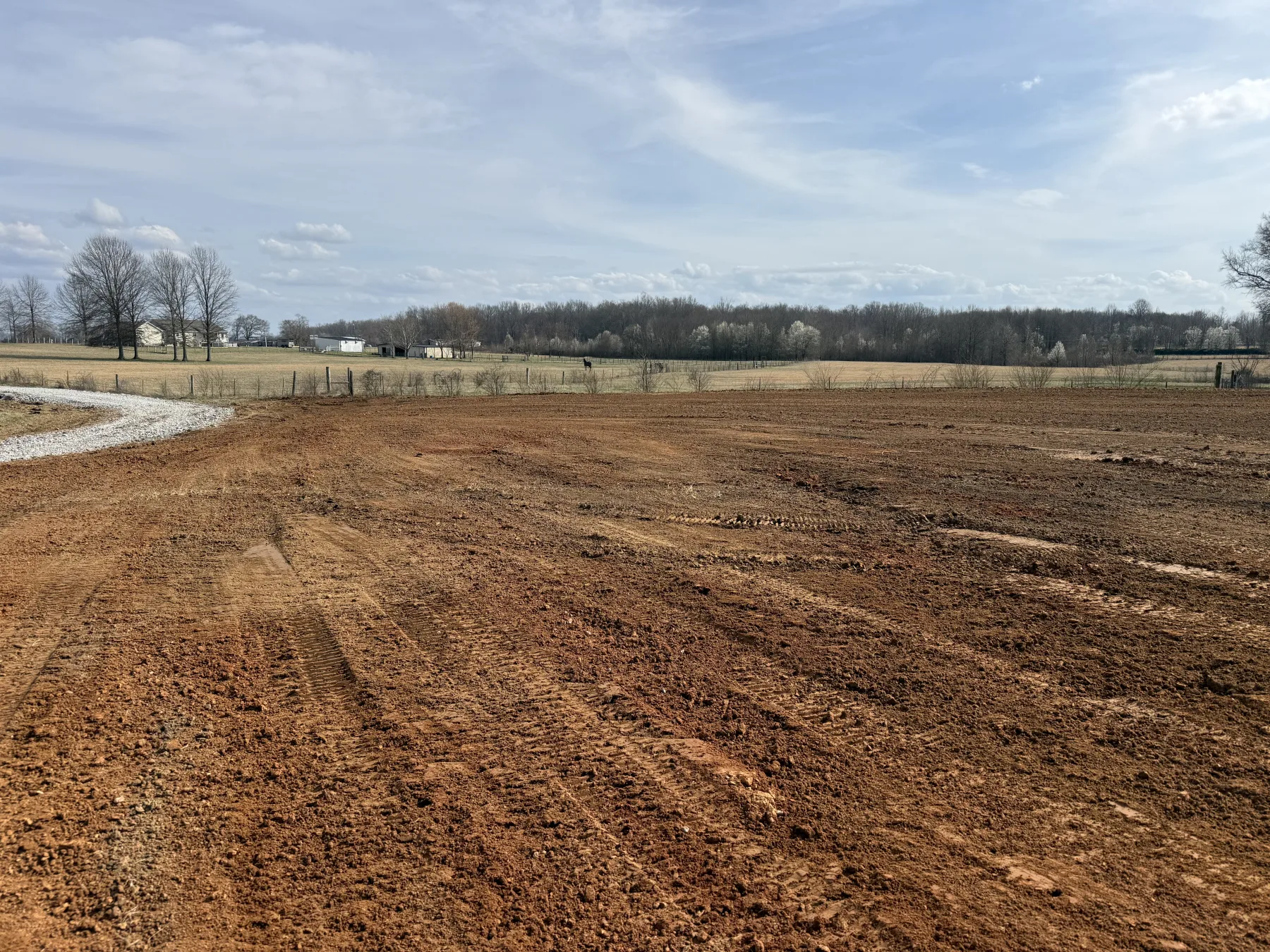 Farm road grading in Cannon County, TN