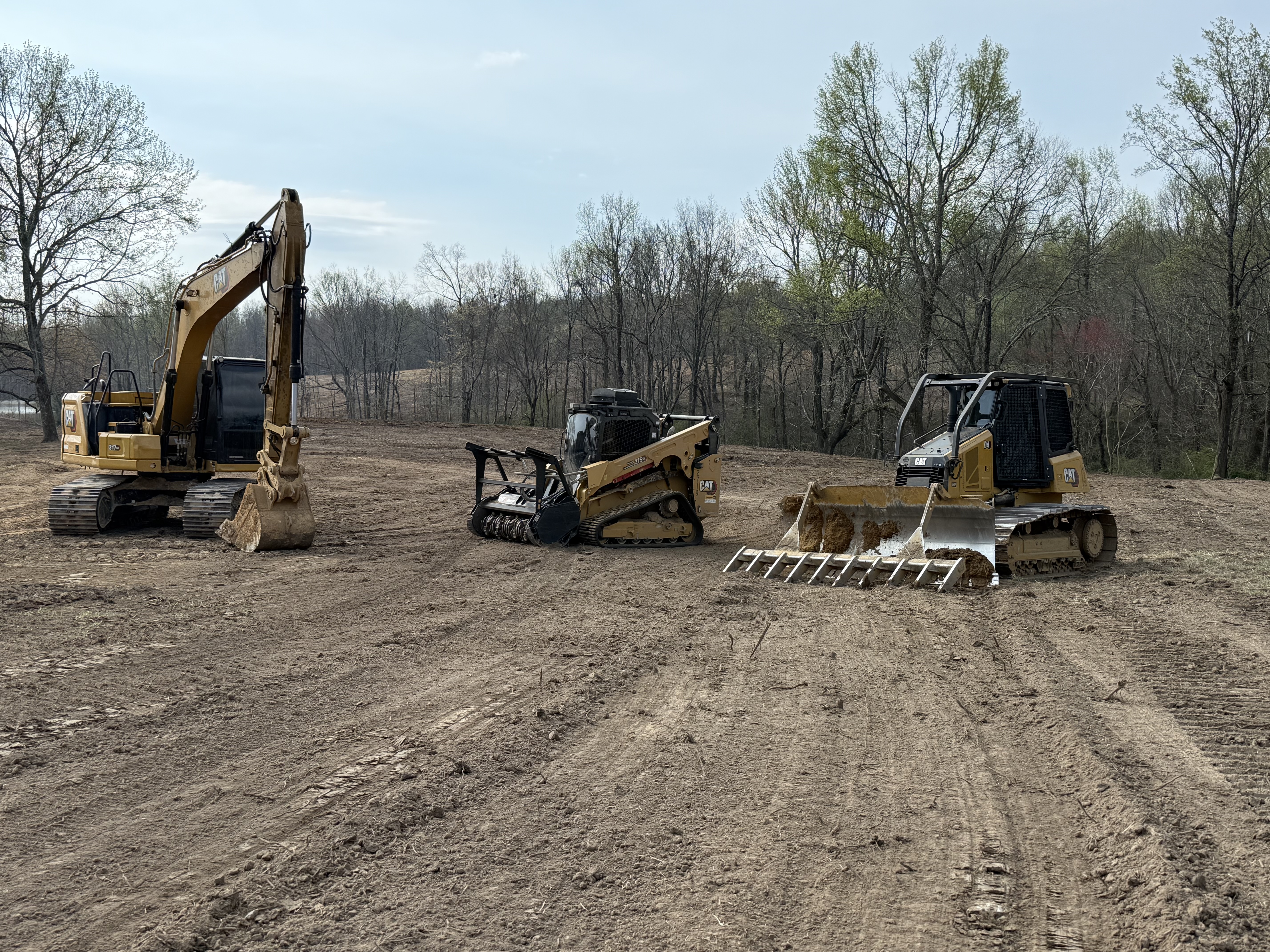 Mass grading operation in Manchester, Tennessee